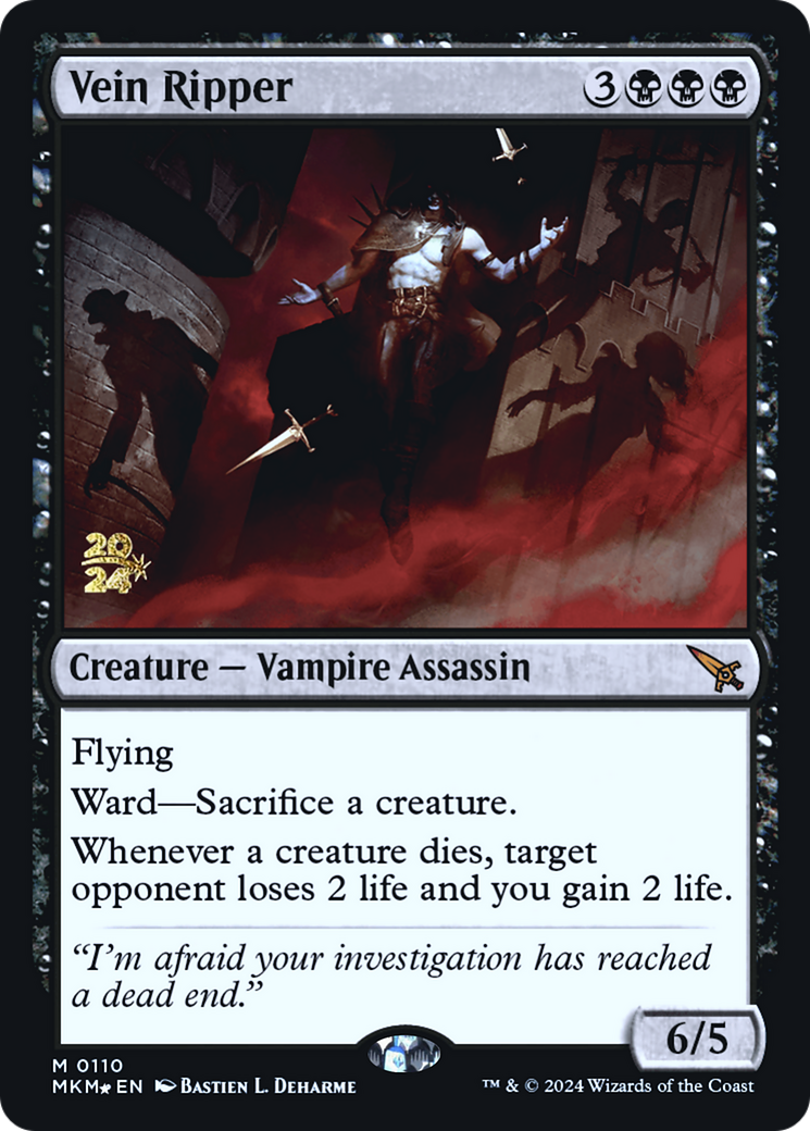 Vein Ripper [Murders at Karlov Manor Prerelease Promos] - Evolution TCG