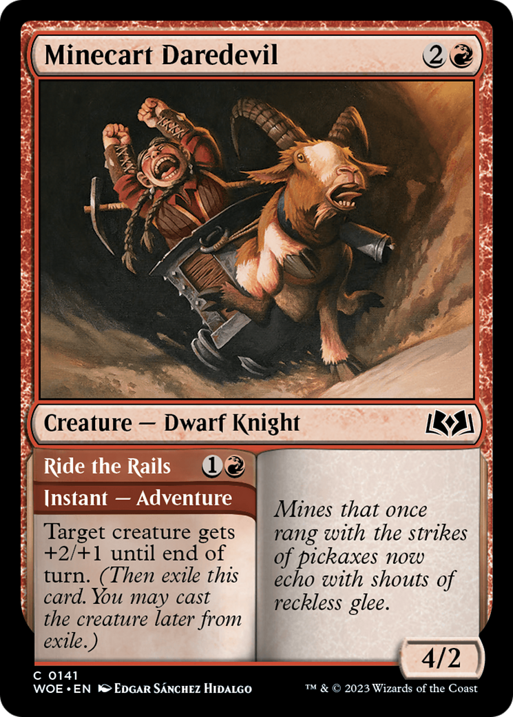 Minecart Daredevil // Ride the Rails [Wilds of Eldraine] - Evolution TCG