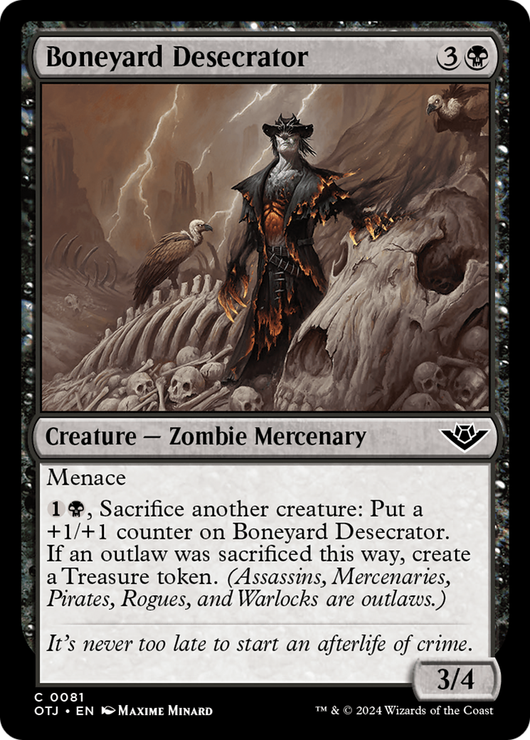 Boneyard Desecrator [Outlaws of Thunder Junction] - Evolution TCG