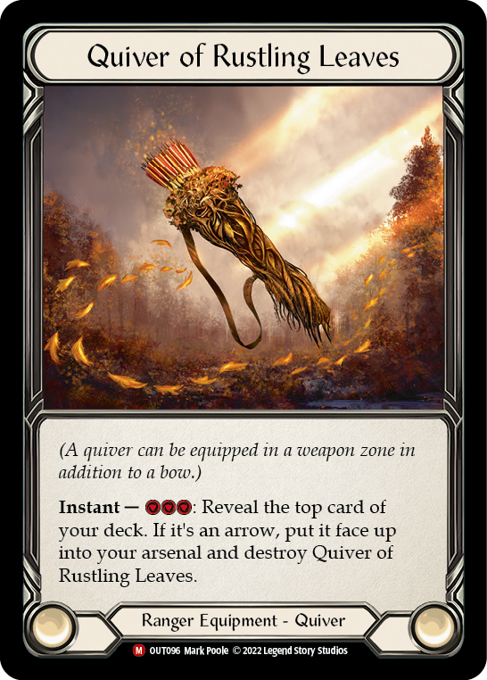 Quiver of Rustling Leaves [OUT096] (Outsiders)  Cold Foil - Evolution TCG