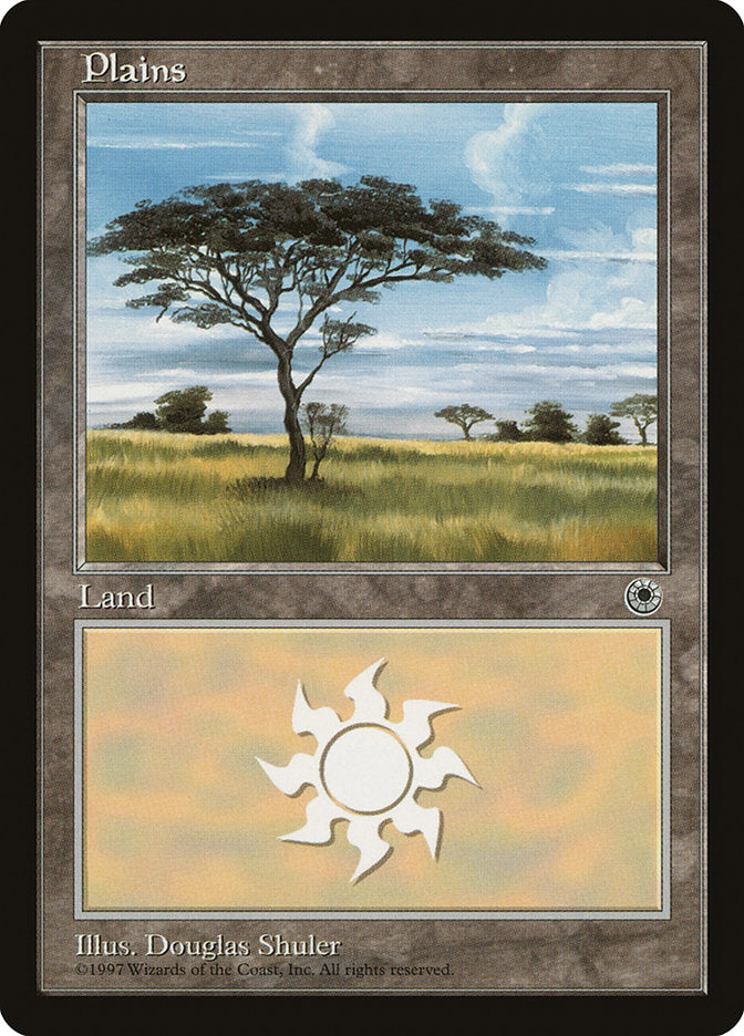 Plains (No Flowers / Closest Tree on Left) [Portal] - Evolution TCG