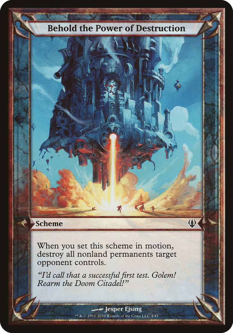 Behold the Power of Destruction (Schemes) [Archenemy Schemes] - Evolution TCG