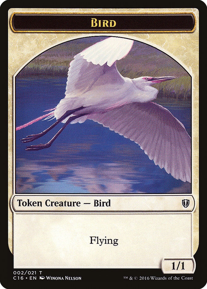 Bird (002) // Saproling (016) Double-Sided Token [Commander 2016 Tokens] - Evolution TCG