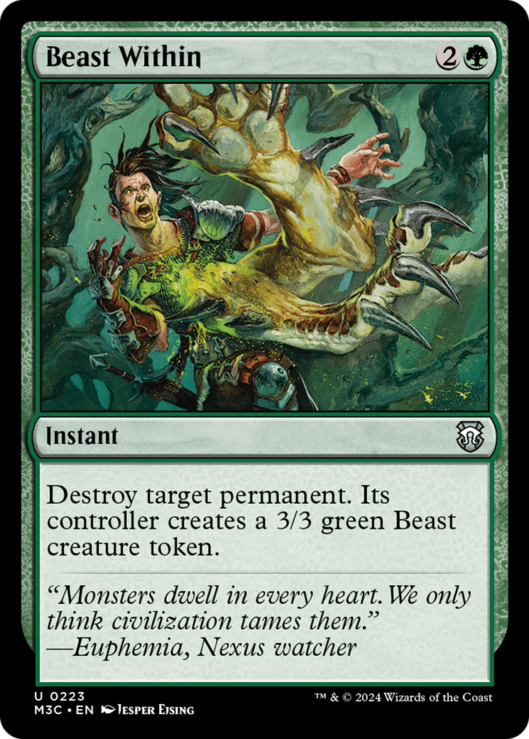 Beast Within (Ripple Foil) [Modern Horizons 3 Commander] - Evolution TCG