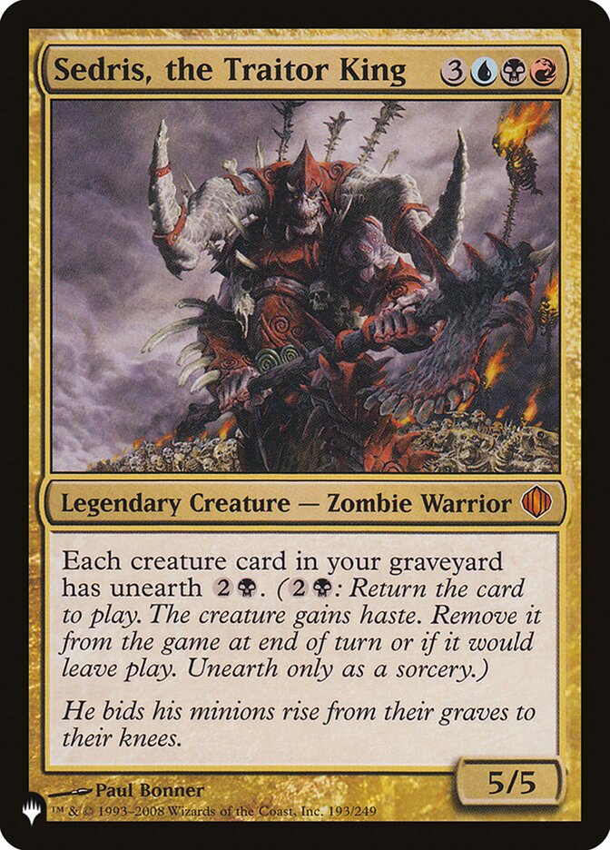 Sedris, the Traitor King [The List] - Evolution TCG