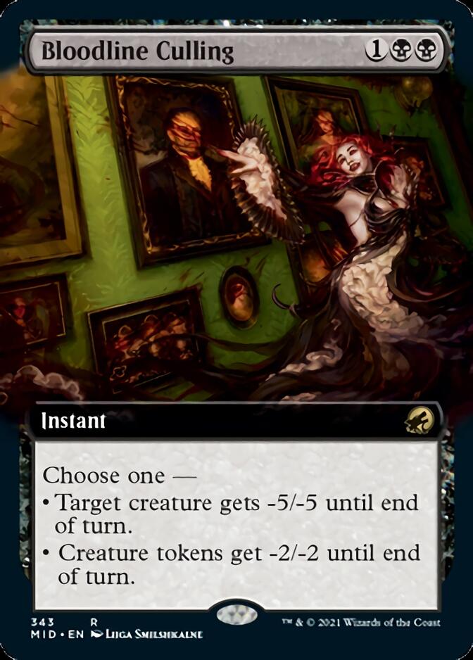 Bloodline Culling (Extended Art) [Innistrad: Midnight Hunt] - Evolution TCG