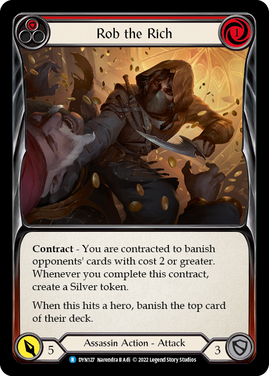 Rob the Rich (Red) [DYN127] (Dynasty)  Rainbow Foil - Evolution TCG
