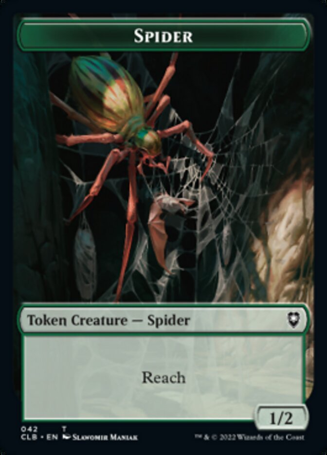 Spider // Insect Double-Sided Token [Commander Legends: Battle for Baldur's Gate Tokens] - Evolution TCG