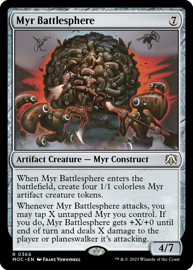 Myr Battlesphere [March of the Machine Commander] - Evolution TCG
