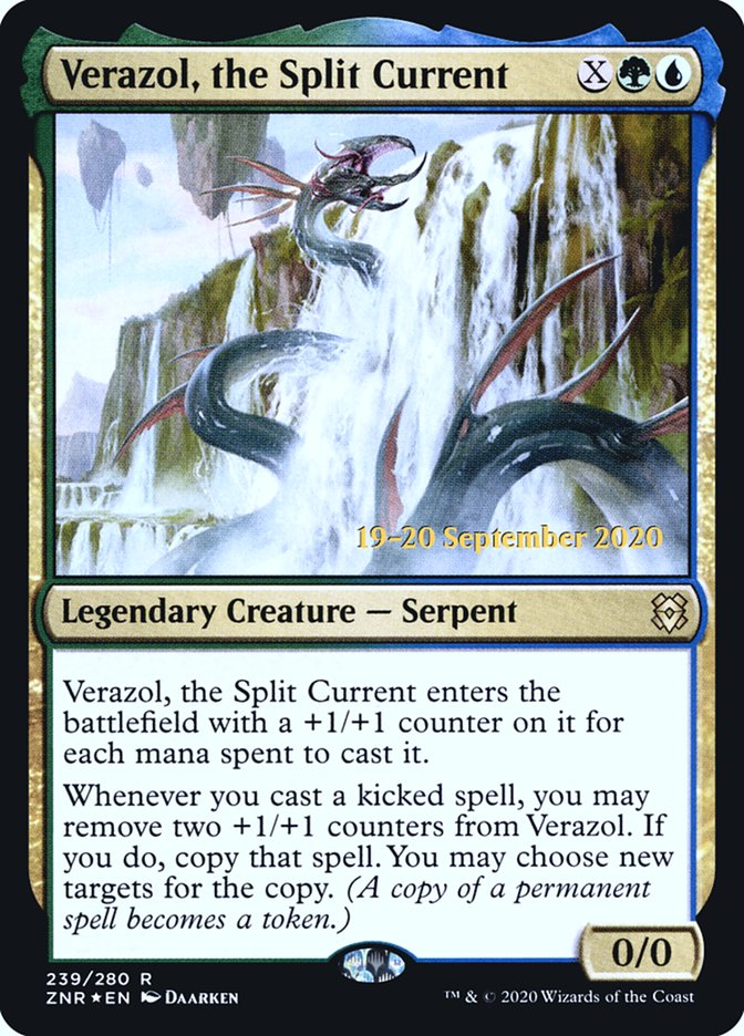 Verazol, the Split Current [Zendikar Rising Prerelease Promos] - Evolution TCG