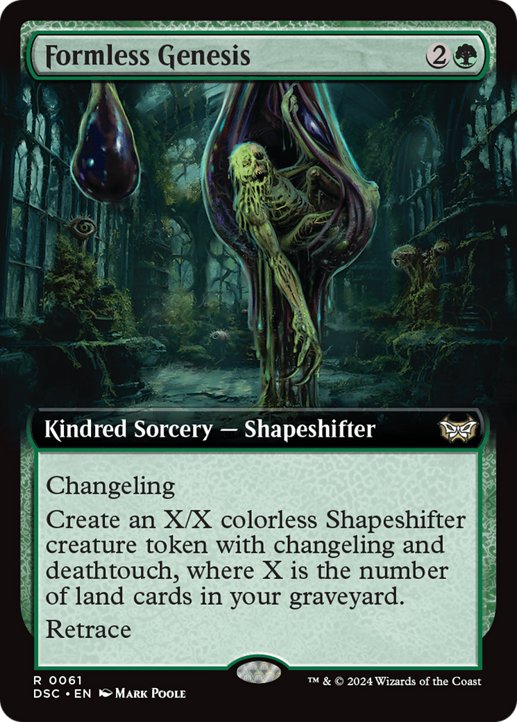 Formless Genesis (Extended Art) [Duskmourn: House of Horror Commander] - Evolution TCG
