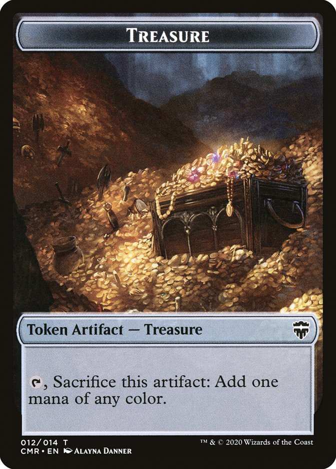 Angel // Treasure Double-Sided Token [Commander Legends Tokens] - Evolution TCG