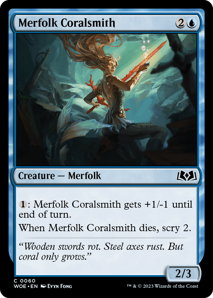 Merfolk Coralsmith [Wilds of Eldraine] - Evolution TCG