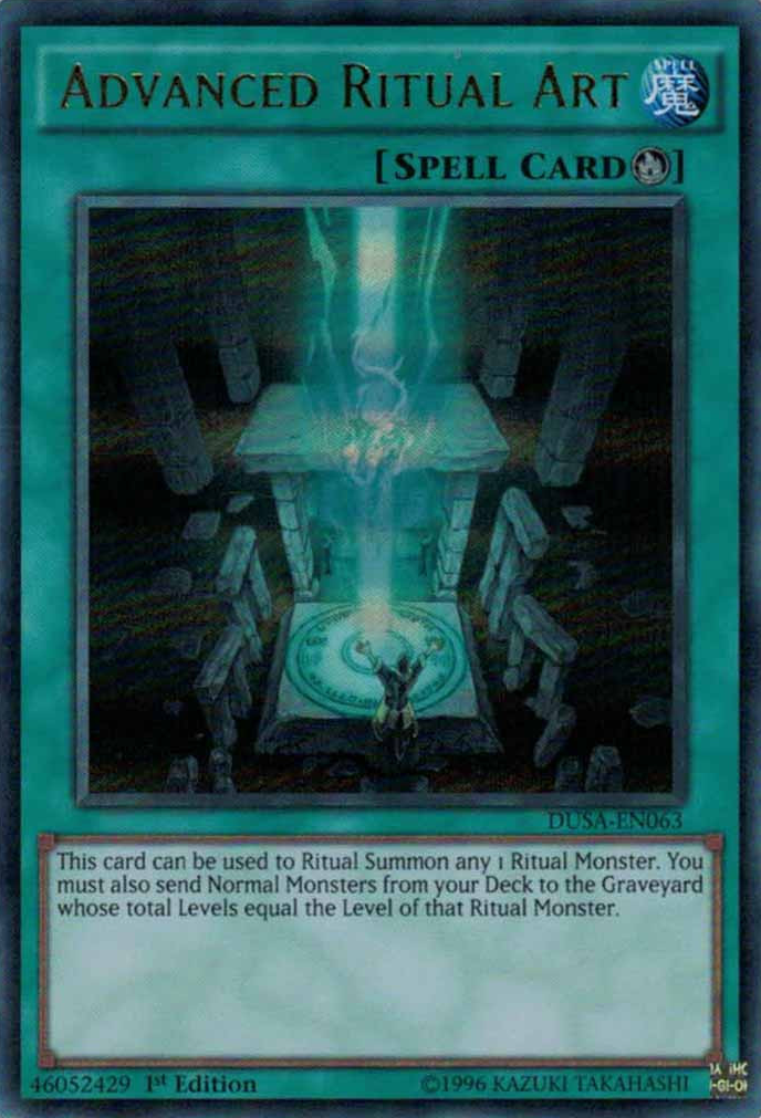 Advanced Ritual Art [DUSA-EN063] Ultra Rare - Evolution TCG