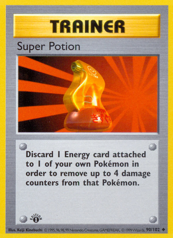 Super Potion (90/102) (Shadowless) [Base Set 1st Edition] - Evolution TCG