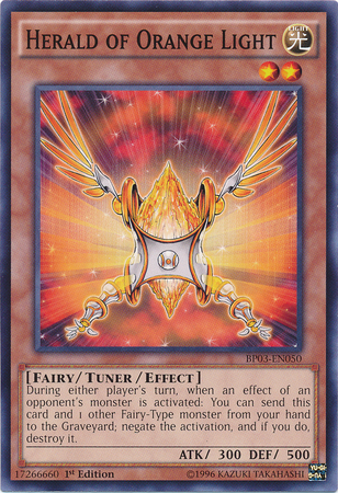 Herald of Orange Light [BP03-EN050] Common - Evolution TCG