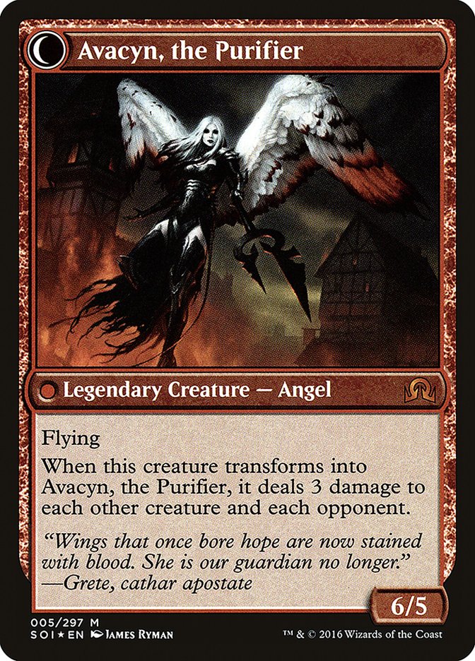 Archangel Avacyn // Avacyn, the Purifier [Shadows over Innistrad Prerelease Promos] - Evolution TCG