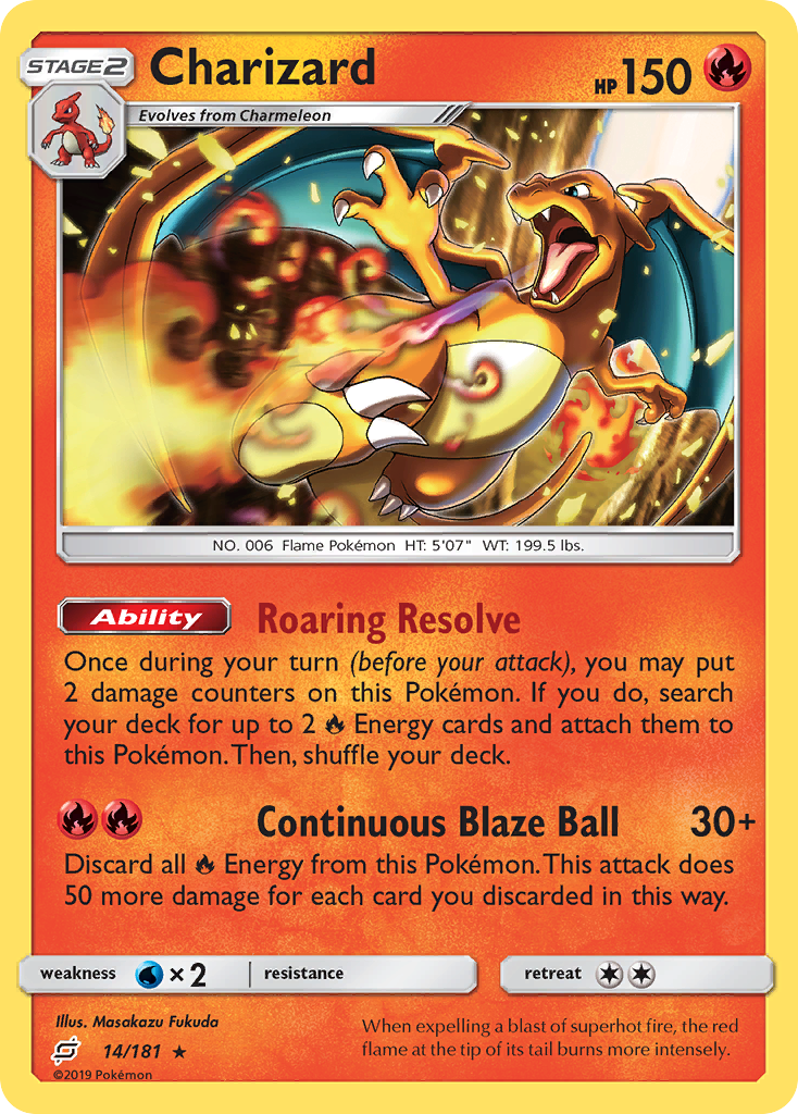 Charizard (14/181) [Sun & Moon: Team Up] - Evolution TCG