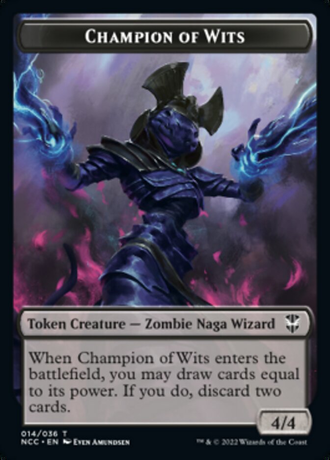 Tentacle // Champion of Wits Double-Sided Token [Streets of New Capenna Commander Tokens] - Evolution TCG