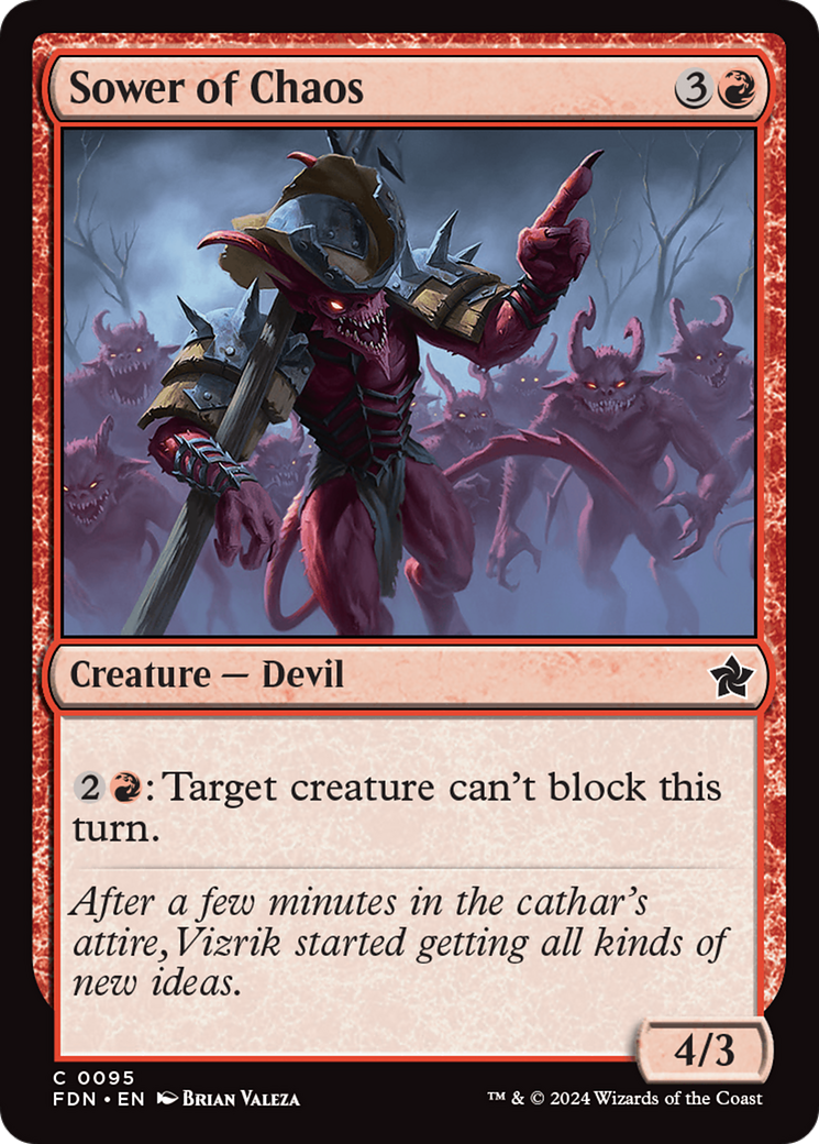 Sower of Chaos [Foundations] - Evolution TCG