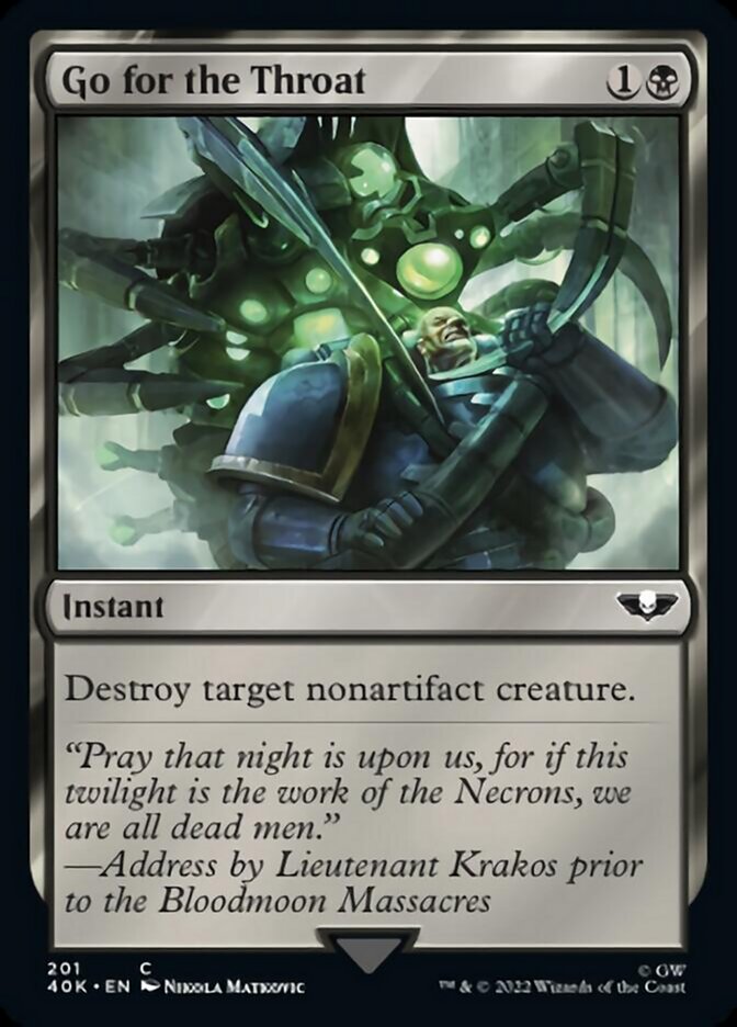 Go for the Throat (Surge Foil) [Warhammer 40,000] - Evolution TCG