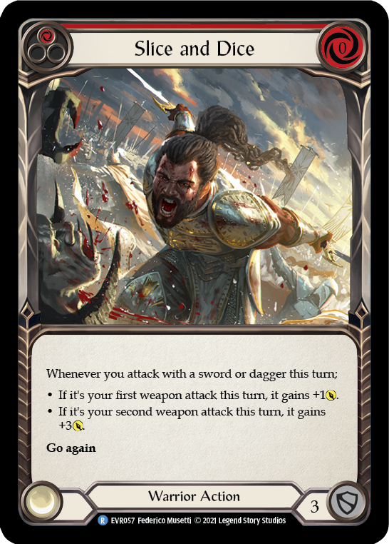 Slice and Dice (Red) [EVR057] (Everfest)  1st Edition Normal - Evolution TCG