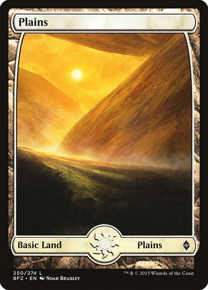 Plains (250) (Full Art) [Battle for Zendikar] - Evolution TCG