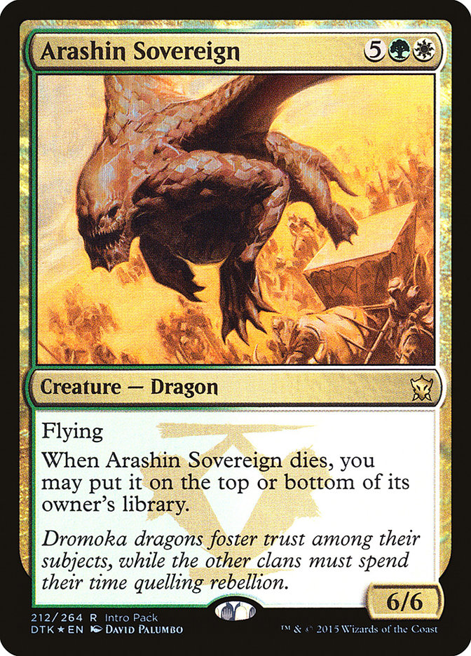 Arashin Sovereign (Intro Pack) [Dragons of Tarkir Promos] - Evolution TCG