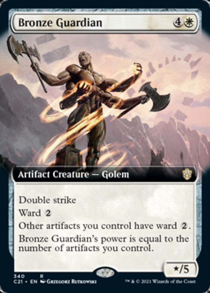 Bronze Guardian (Extended Art) [Commander 2021] - Evolution TCG