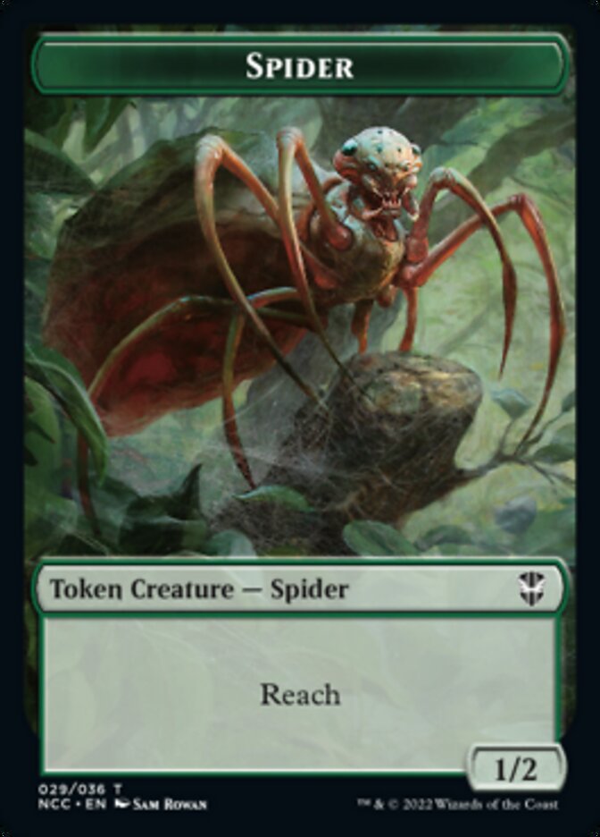 Treefolk // Spider Double-Sided Token [Streets of New Capenna Commander Tokens] - Evolution TCG