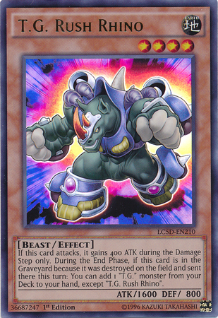 T.G. Rush Rhino [LC5D-EN210] Ultra Rare - Evolution TCG