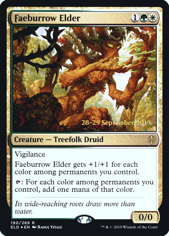 Faeburrow Elder [Throne of Eldraine Prerelease Promos] - Evolution TCG