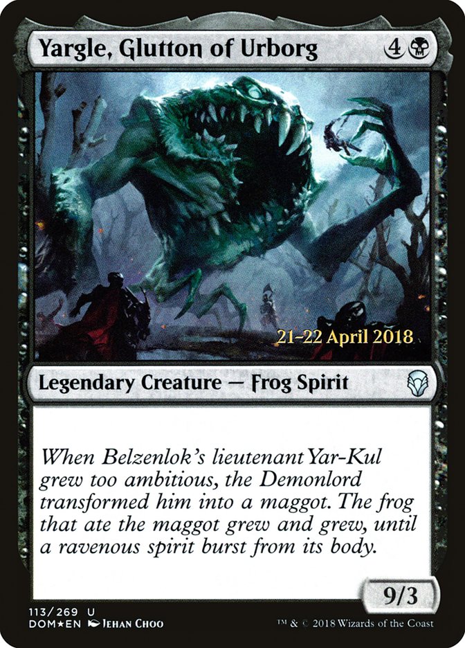 Yargle, Glutton of Urborg [Dominaria Prerelease Promos] - Evolution TCG