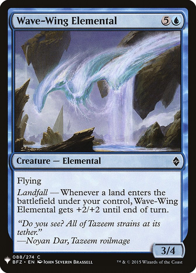 Wave-Wing Elemental [Mystery Booster] - Evolution TCG