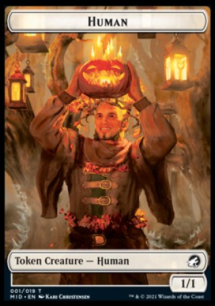 Human // Devil Double-Sided Token [Innistrad: Midnight Hunt Tokens] - Evolution TCG