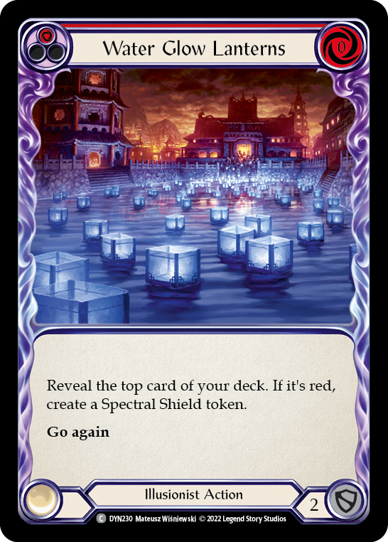 Water Glow Lanterns (Red) [DYN230] (Dynasty) - Evolution TCG