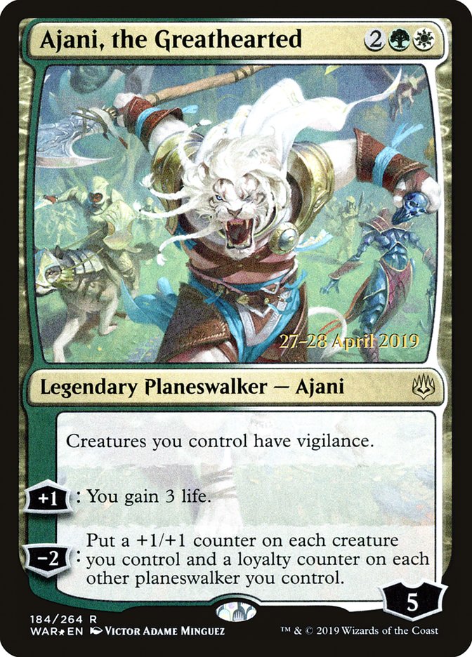 Ajani, the Greathearted [War of the Spark Prerelease Promos] - Evolution TCG