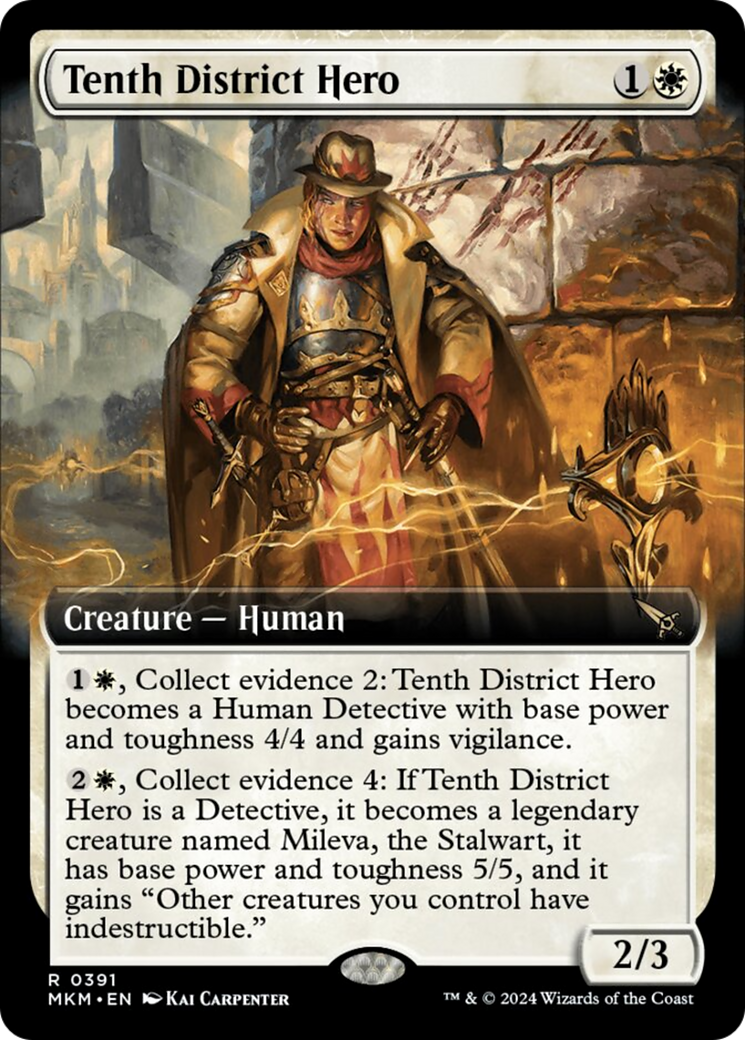 Tenth District Hero (Extended Art) [Murders at Karlov Manor] - Evolution TCG