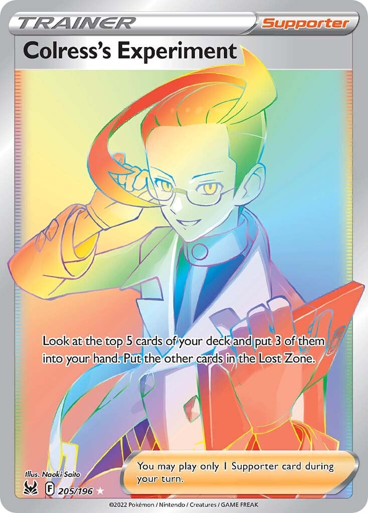 Colress's Experiment (205/196) [Sword & Shield: Lost Origin] - Evolution TCG