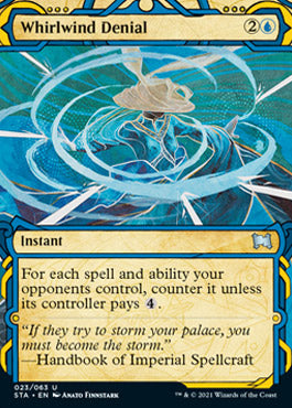 Whirlwind Denial (Foil Etched) [Strixhaven: School of Mages Mystical Archive] - Evolution TCG