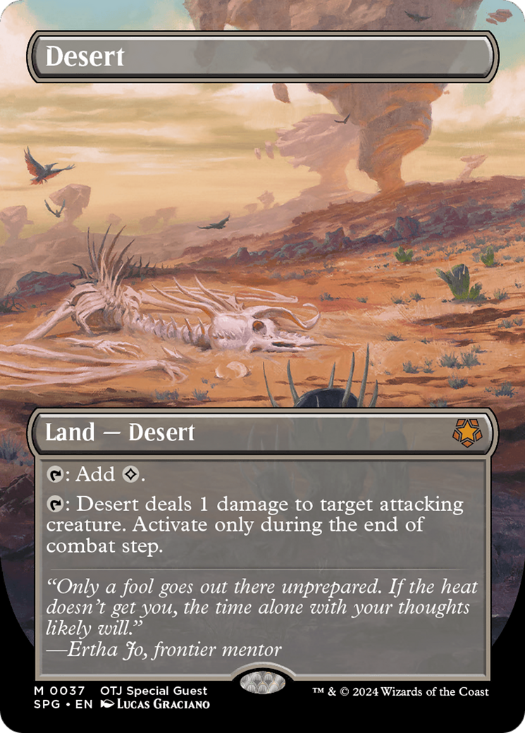 Desert (Borderless) [Outlaws of Thunder Junction Special Guests] - Evolution TCG