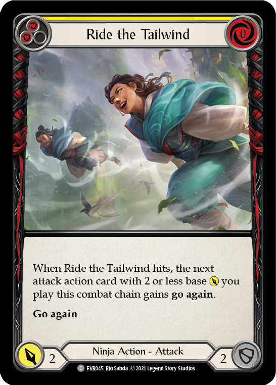 Ride the Tailwind (Yellow) [EVR045] (Everfest)  1st Edition Normal - Evolution TCG