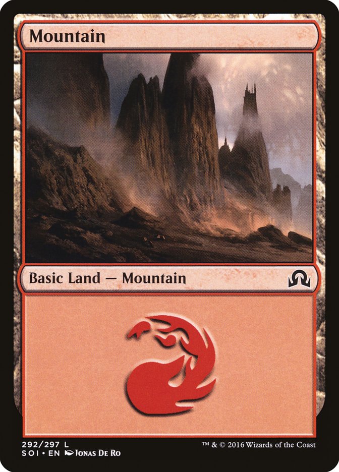 Mountain (292) [Shadows over Innistrad] - Evolution TCG