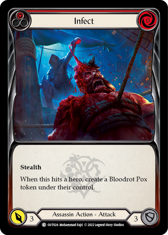 Infect (Red) [OUT024] (Outsiders) - Evolution TCG