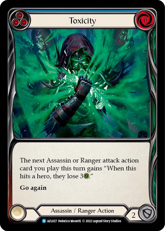 Toxicity (Blue) [AZL027] (Outsiders Azalea Blitz Deck) - Evolution TCG