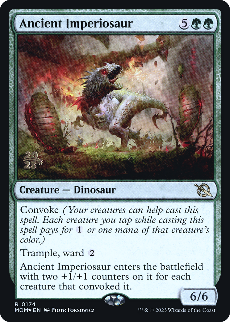 Ancient Imperiosaur [March of the Machine Prerelease Promos] - Evolution TCG