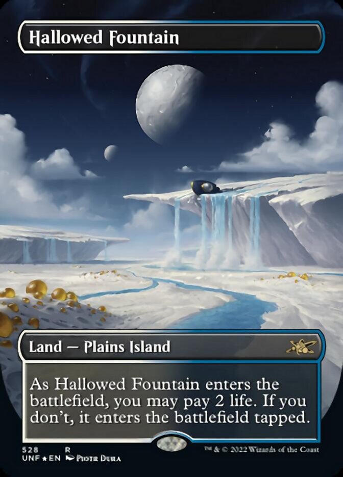 Hallowed Fountain (Borderless) (Galaxy Foil) [Unfinity] - Evolution TCG