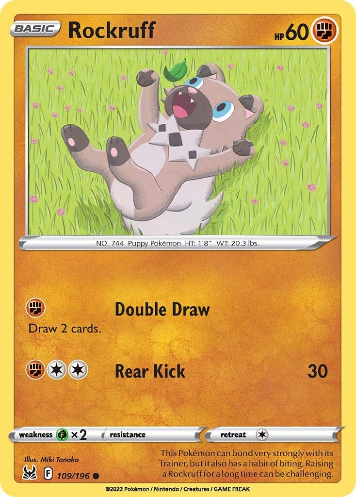 Rockruff (109/196) [Sword & Shield: Lost Origin] - Evolution TCG