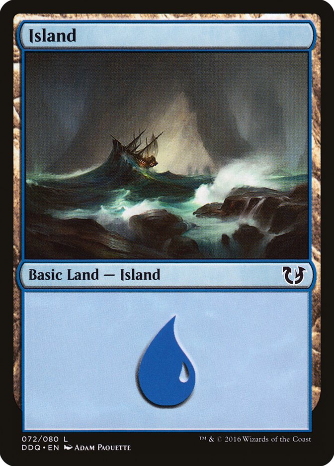 Island (72) [Duel Decks: Blessed vs. Cursed] - Evolution TCG