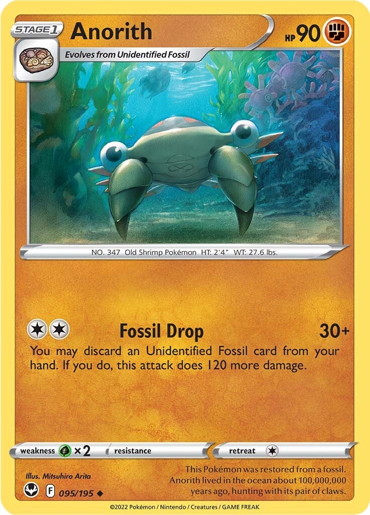 Anorith (095/195) [Sword & Shield: Silver Tempest] - Evolution TCG